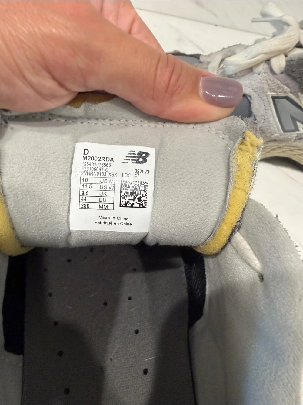 Men’s New Balance Grey 2002R Athletic Sneakers